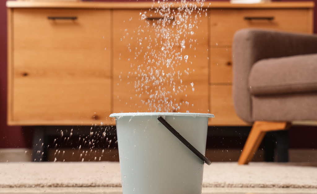 Water leaking from ceiling